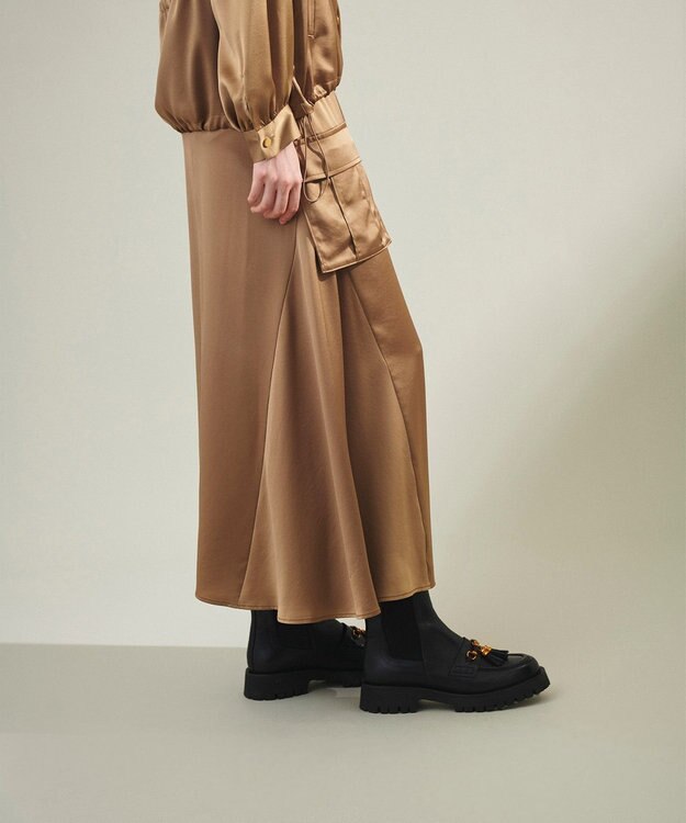 GRACE CONTINENTAL サテンミリタリーロングスカート36300円 サテンミリタリーロングスカート / GRACE CONTINENTAL | GRACE