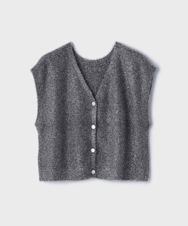 GRACE CONTINENTAL - 未使用 24AW GRACE CONTINENTAL グレースコンチネンタル Vネック ショート丈 フェザースリーブニットカーディガン 0124353124 36 イエロー レディース 古着 中古 USED GRACE CONTINENTAL - 未使用 24AW GRACE CONTINENTAL グレース