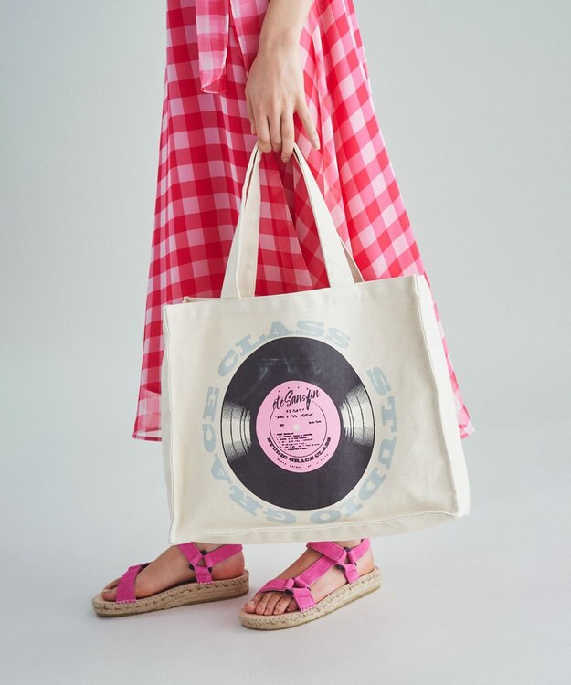 GRACE CONTINENTAL レコードトートバッグ キナリ