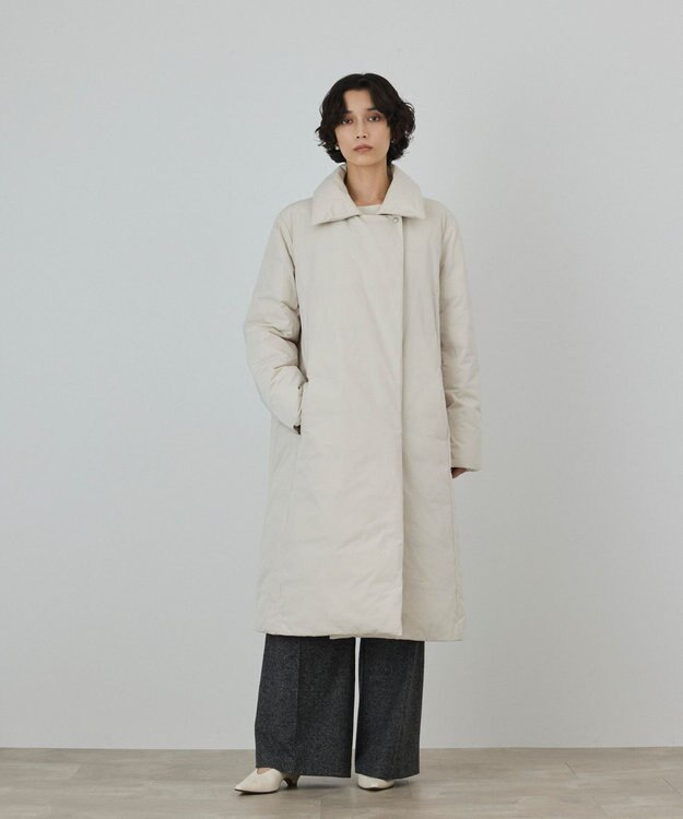 GRACE CONTINENTAL ステンカラーダウンコート キナリ