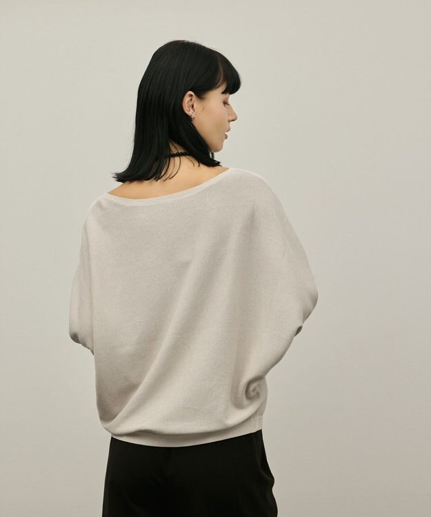 GRACE CONTINENTAL ドルマンニットトップ グレー