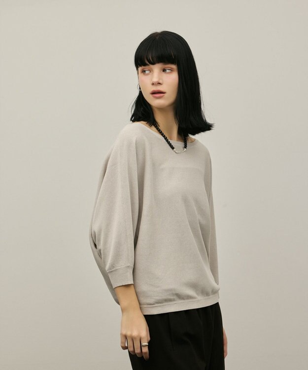 GRACE CONTINENTAL ドルマンニットトップ グレー