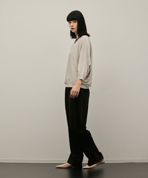 GRACE CONTINENTAL ドルマンニットトップ グレー