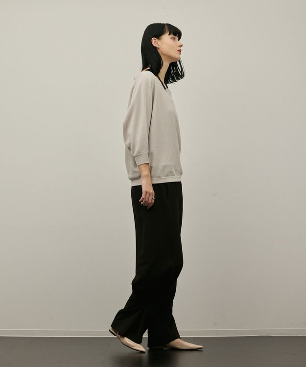 GRACE CONTINENTAL ドルマンニットトップ グレー