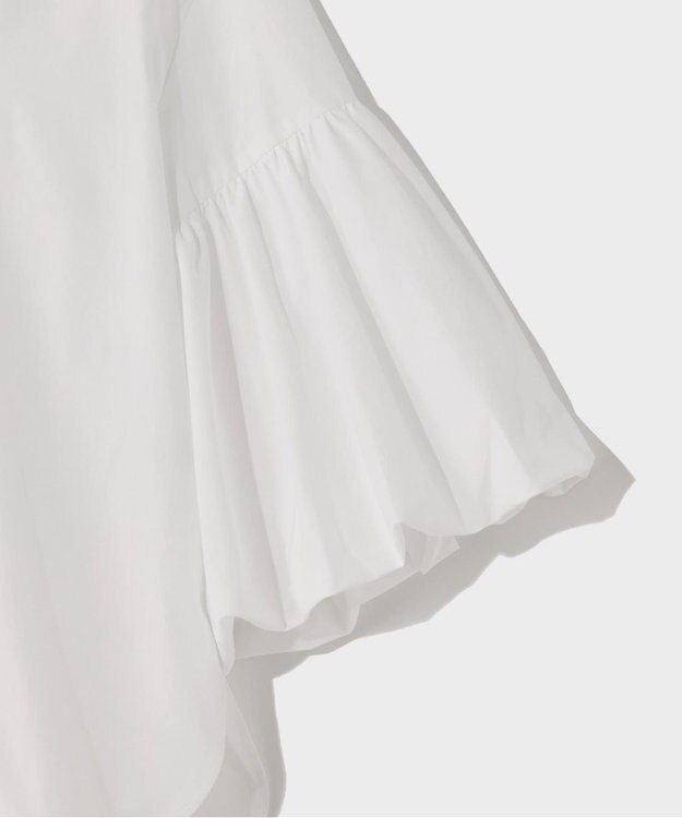 GRACE CONTINENTAL バルーンスリーブシャツ ホワイト