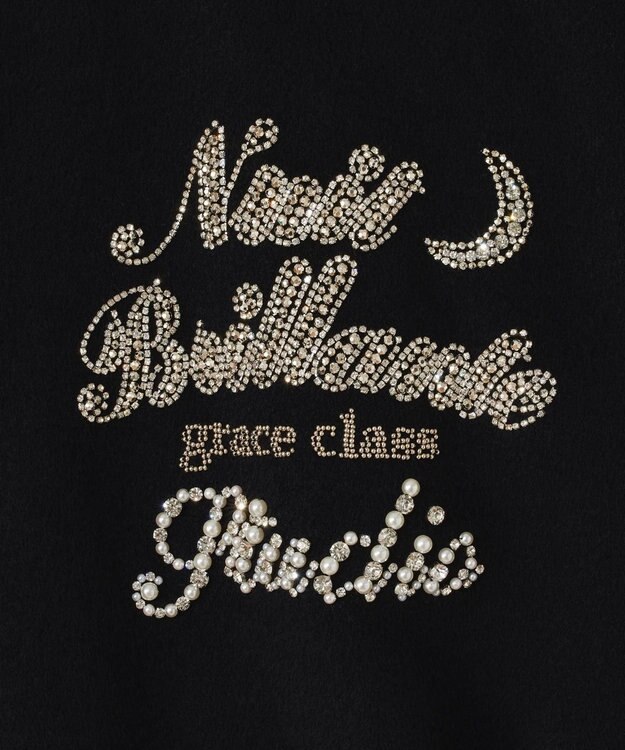 GRACE CONTINENTAL バーシティembジャケット ブラック