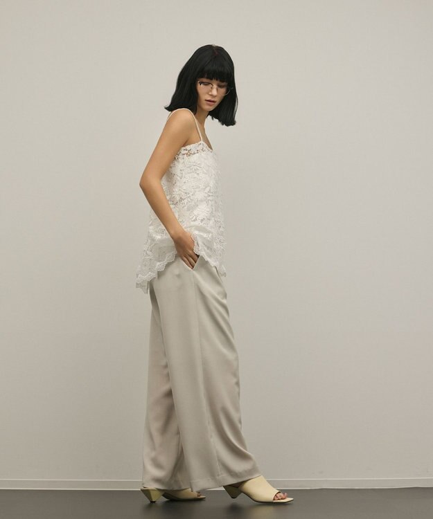 GRACE CONTINENTAL レイヤードイージーパンツ ベージュ