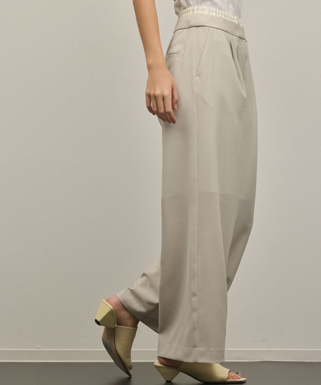 GRACE CONTINENTAL レイヤードイージーパンツ ベージュ