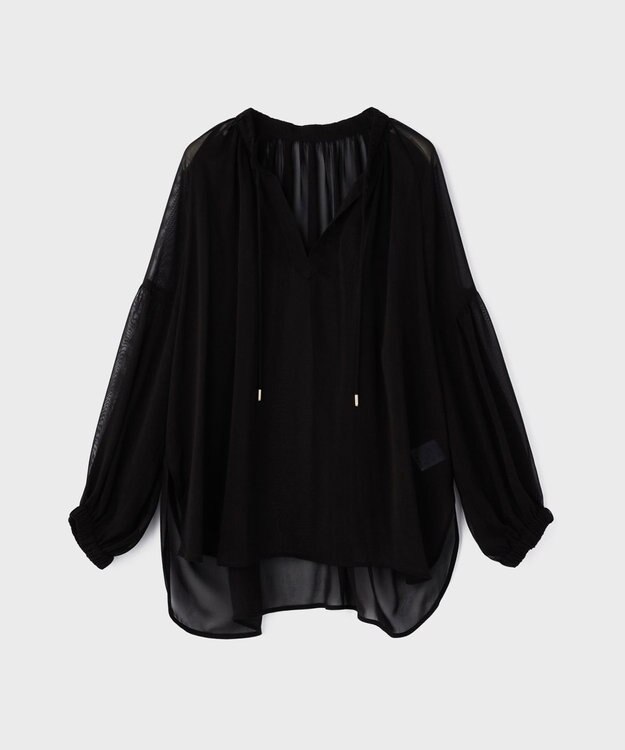 GRACE CONTINENTAL ボリュームカフタントップ ブラック