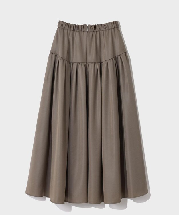 GRACE CONTINENTAL チンツジョーゼットスカート グレー