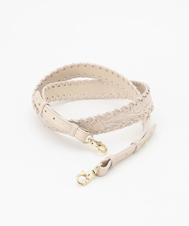 GRACE CONTINENTAL ステッチショルダーストラップ エクリュ