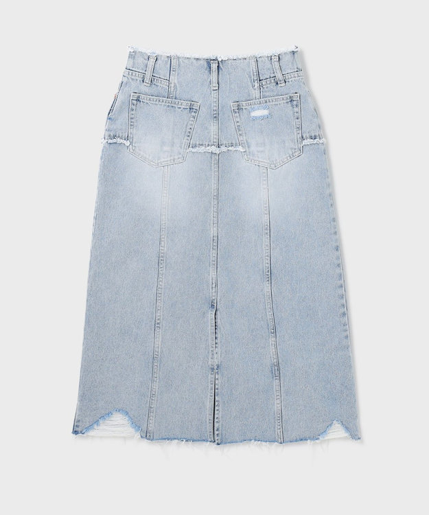 GRACE CONTINENTAL デニムタイトスカート サックス