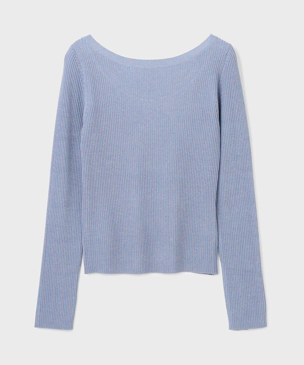 GRACE CONTINENTAL ハイゲージラメニットトップ ブルー