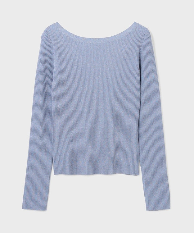 GRACE CONTINENTAL ハイゲージラメニットトップ ブルー