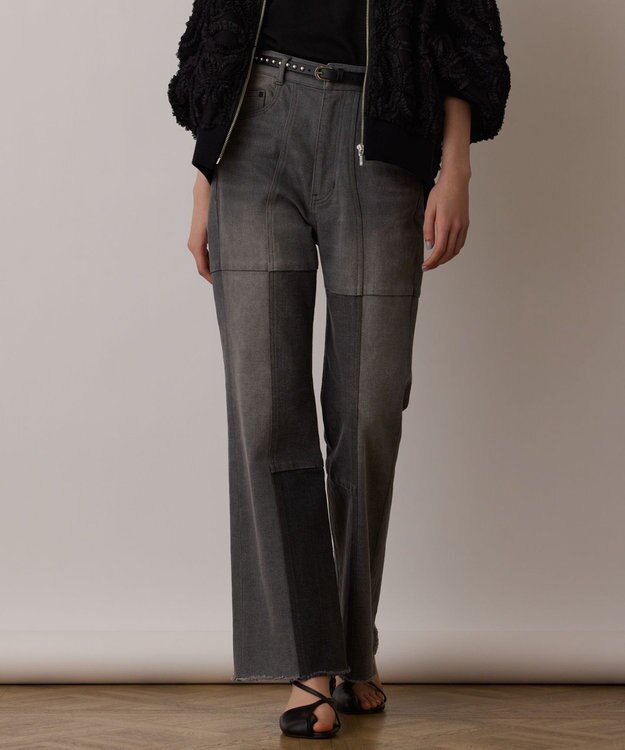 GRACE CONTINENTAL パッチワークデニムパンツ　ブルー パッチワークデニムパンツ / GRACE CONTINENTAL | GRACE