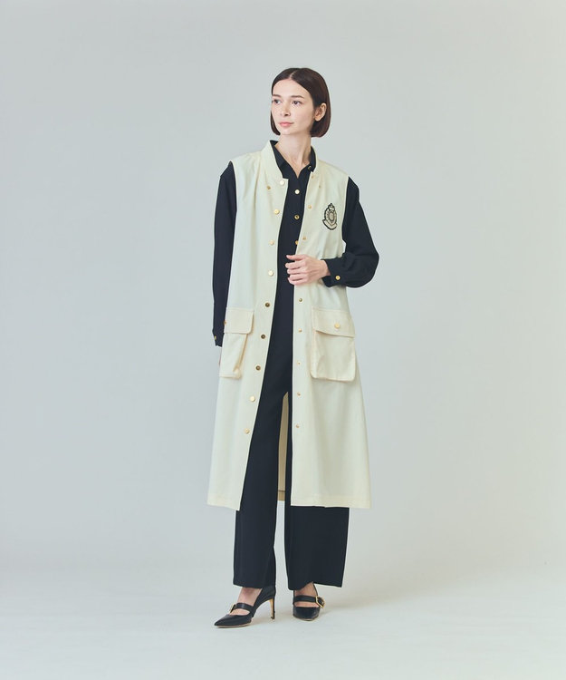 GRACE CONTINENTAL バックサテンオールインワン ブラック