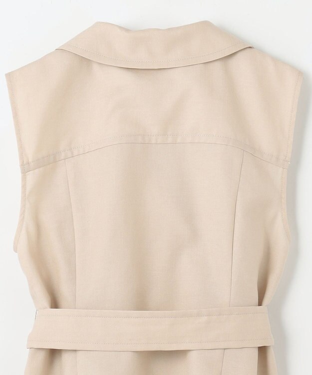 GRACE CONTINENTAL リネンタッチダブルブラウス ベージュ