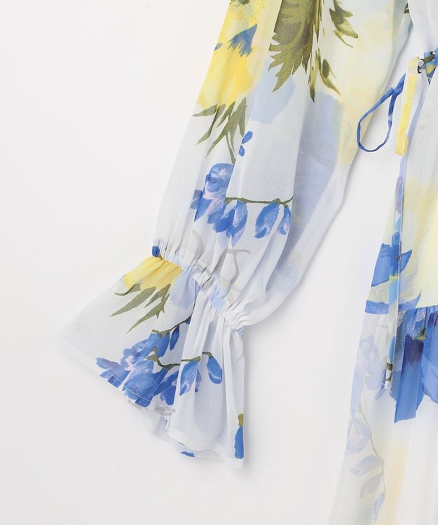 GRACE CONTINENTAL ビッグボタニカルシャツワンピース キナリ