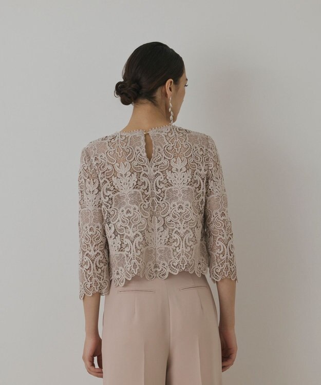 GRACE CONTINENTAL レ－スブラウス ベージュ