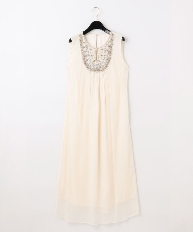 GRACE CONTINENTAL ビジューロングワンピース キナリ