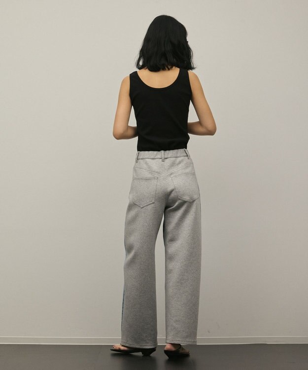 GRACE CONTINENTAL テレコノースリーブトップ ブラック