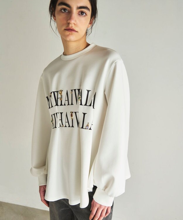 GRACE CONTINENTAL タックカットトップ ホワイト