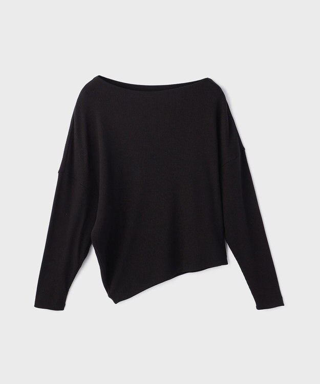 GRACE CONTINENTAL アシメテレコカットトップ ブラック