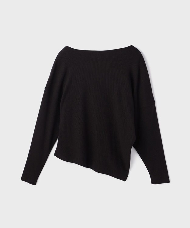 GRACE CONTINENTAL アシメテレコカットトップ ブラック