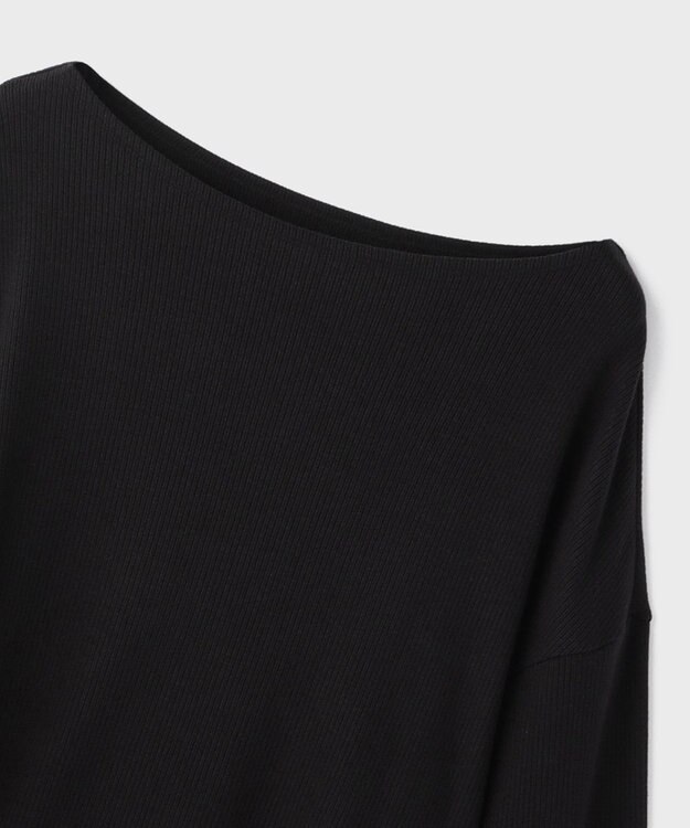 GRACE CONTINENTAL アシメテレコカットトップ ブラック