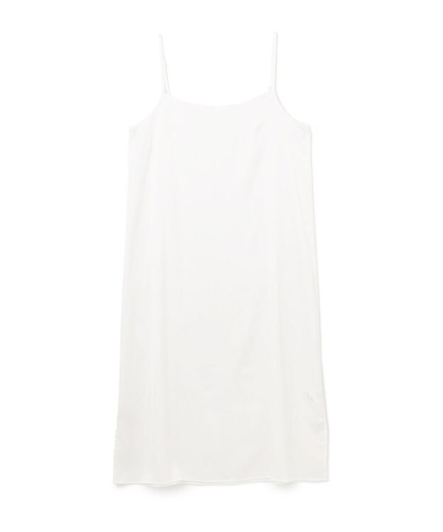 GRACE CONTINENTAL シアーチェックシャツワンピース ホワイト