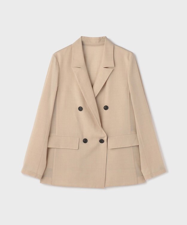 GRACE CONTINENTAL シアーウールジャケット ベージュ