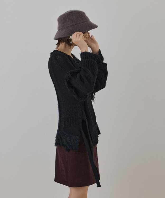 GRACE CONTINENTAL ルーズオーバーニットトップ ブラック