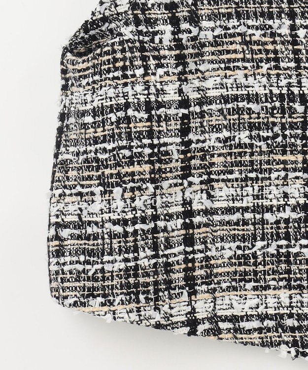 GRACE CONTINENTAL フリンジミニベスト ブラック