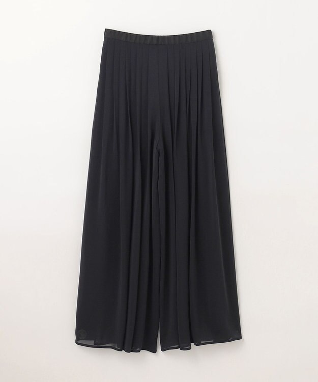 GRACE CONTINENTAL シアープリーツパンツ ブラック