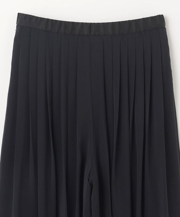 GRACE CONTINENTAL シアープリーツパンツ ブラック