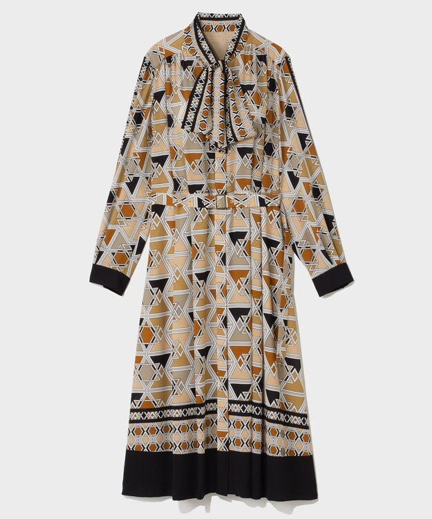 GRACE CONTINENTAL キカボウタイドレス ベージュ