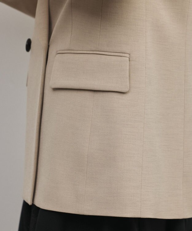 GRACE CONTINENTAL ピークドダブルジャケット ベージュ