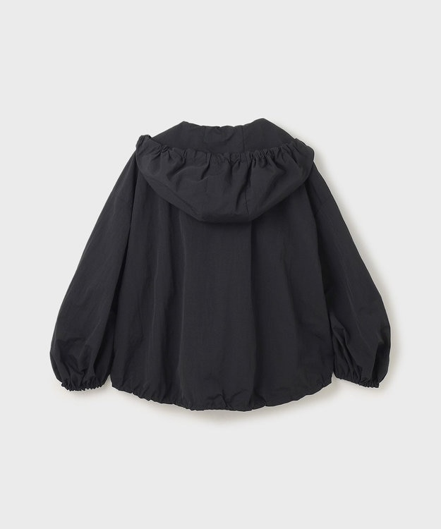 GRACE CONTINENTAL ナイロンバルーンフードジャケット ブラック