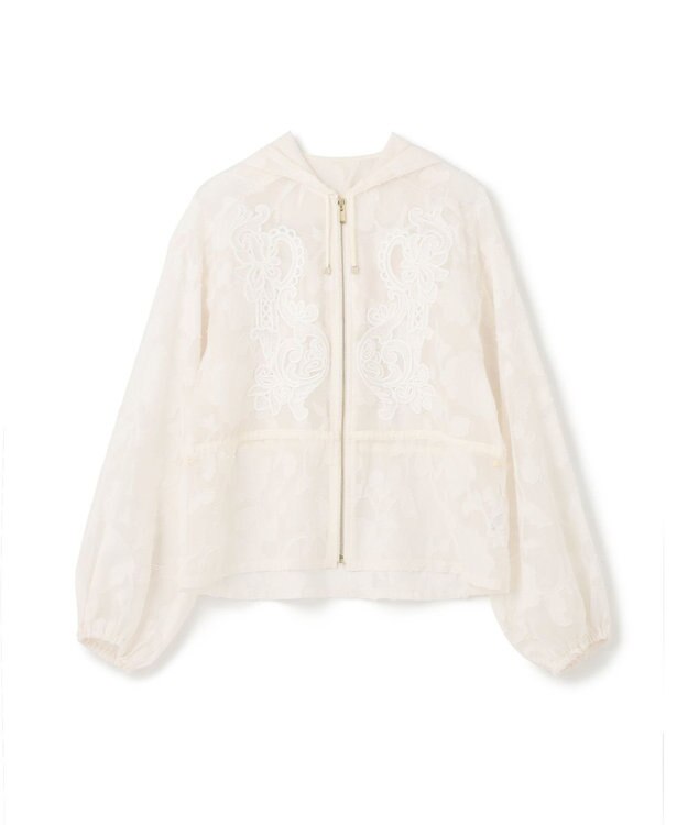 GRACE CONTINENTAL ジャガード刺繍ブルゾン キナリ