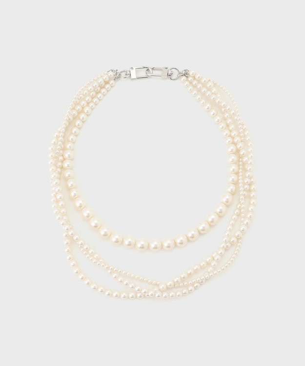 GRACE CONTINENTAL ミックスパールチェーン ホワイト