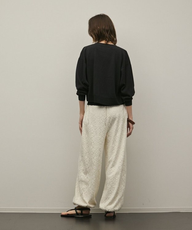 GRACE CONTINENTAL スリーブスリットニットカーディガン ブラック