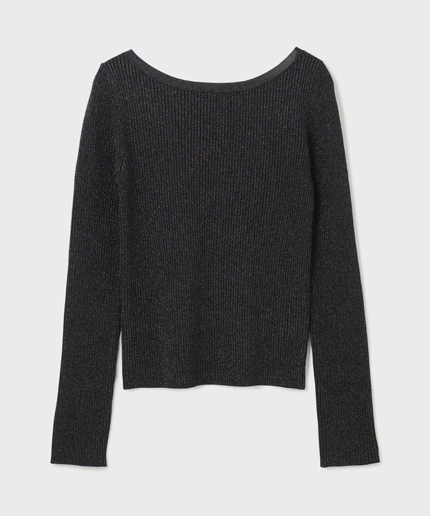 GRACE CONTINENTAL ハイゲージラメニットトップ ブラック