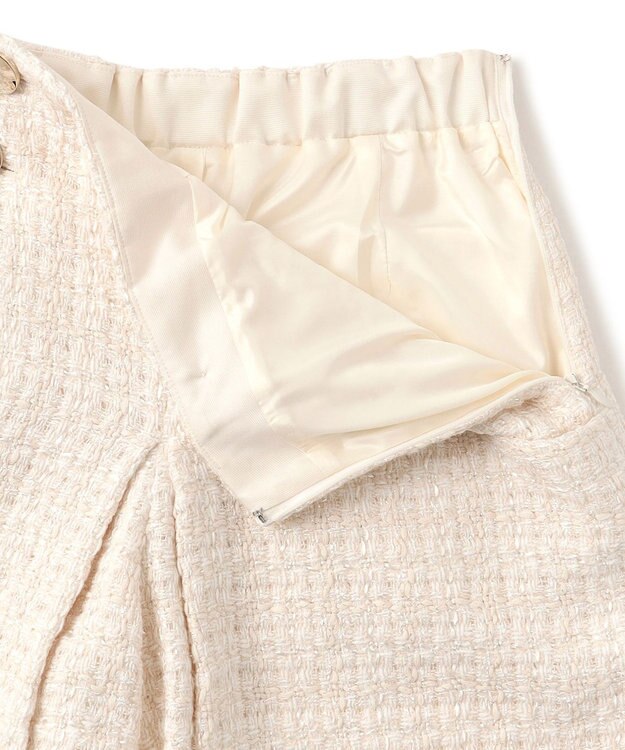 GRACE CONTINENTAL ツイードボックスタックショートパンツ キナリ