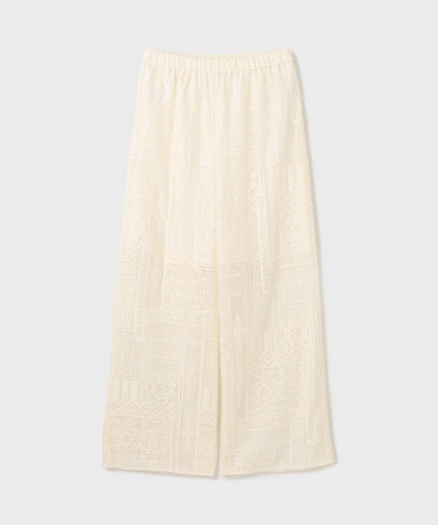 GRACE CONTINENTAL キカレースイージーパンツ キナリ