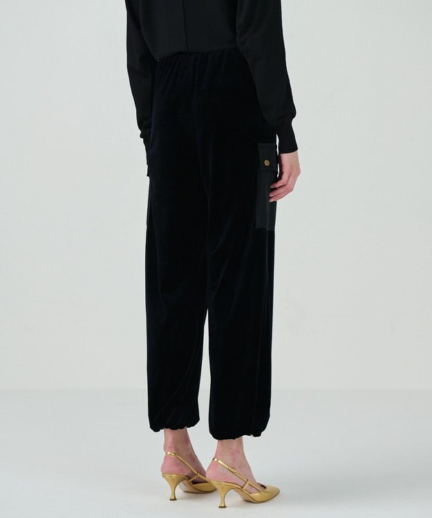 GRACE CONTINENTAL トリアセベロアパンツ ブラック