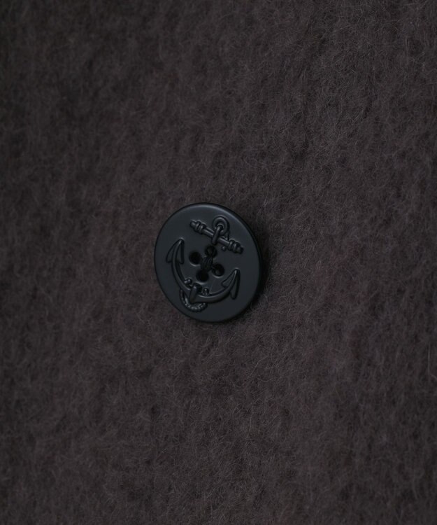 GRACE CONTINENTAL シャギ－ハ－フコ－ト チャコール