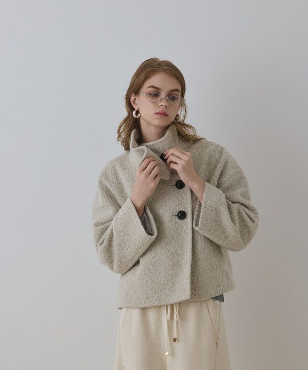 【最終値下げ・新品未使用】tomorrow land アルパカシャギージャケット アルパカシャギージャケット / GRACE CONTINENTAL | GRACE