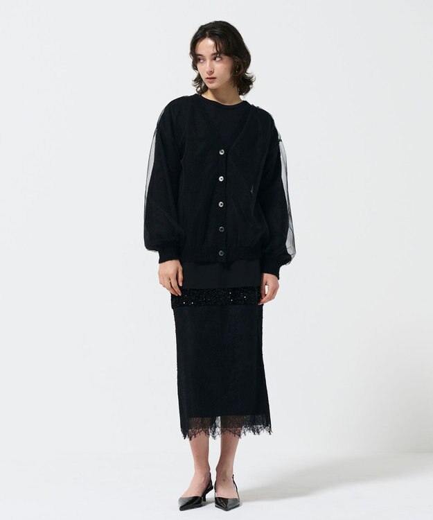 GRACE CONTINENTAL コンビタイトスカート ブラック