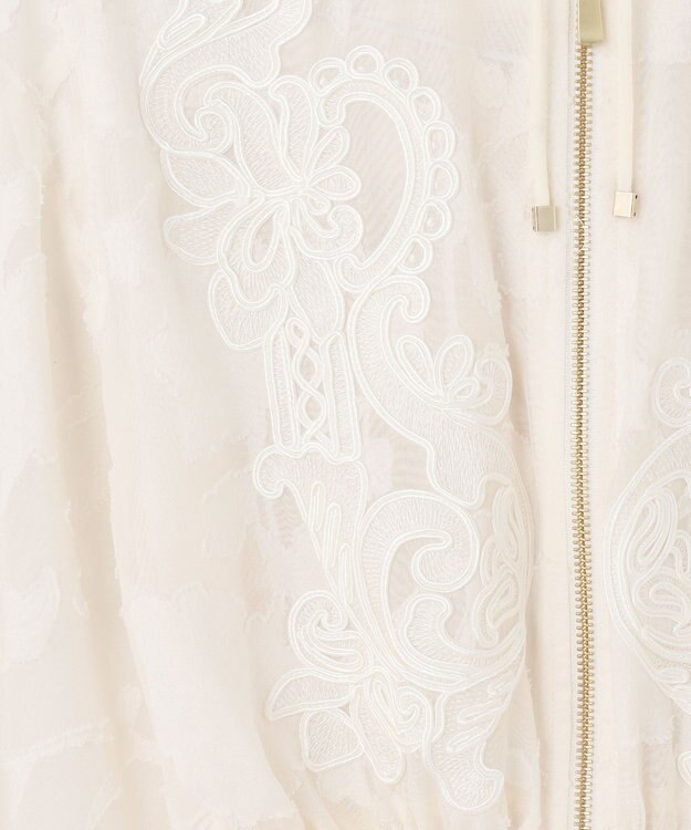 GRACE CONTINENTAL ジャガード刺繍ブルゾン キナリ