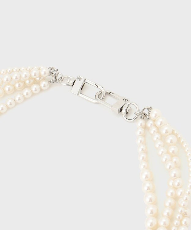 GRACE CONTINENTAL ミックスパールチェーン ホワイト